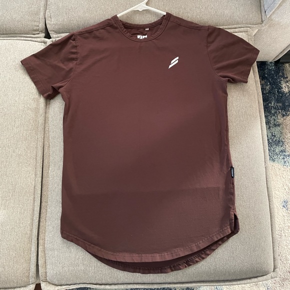 DOYOUEVEN Mark Drop Tee in Dark Brown Size Small - Picture 3 of 6